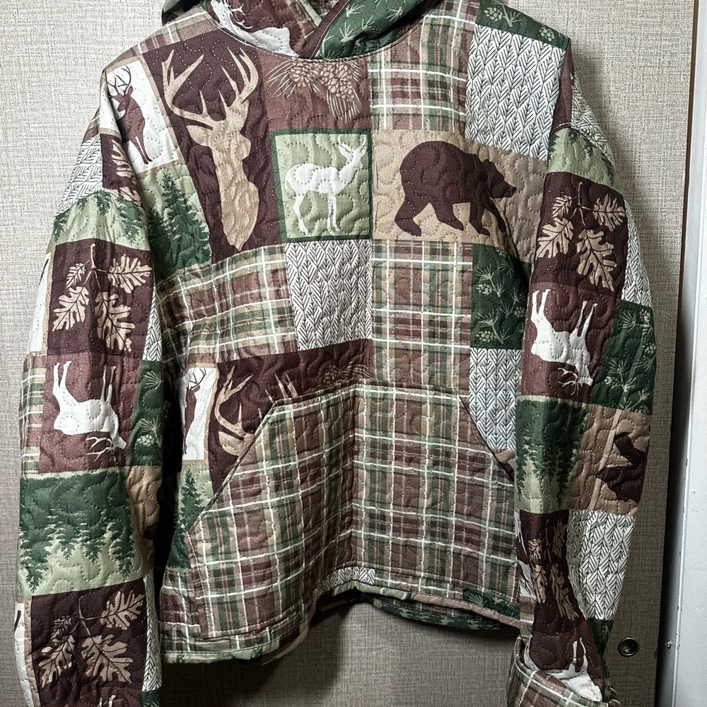 Handmade quilt hoodie